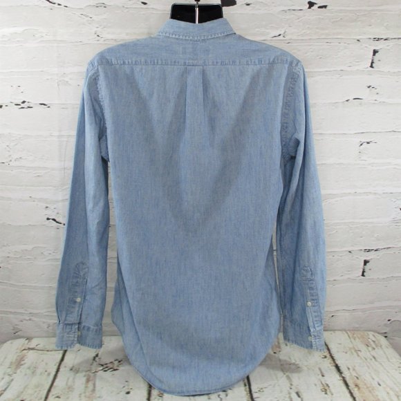 Ralph Lauren Casual Distressed Jean Shirt **SOLD - Picture 3 of 6